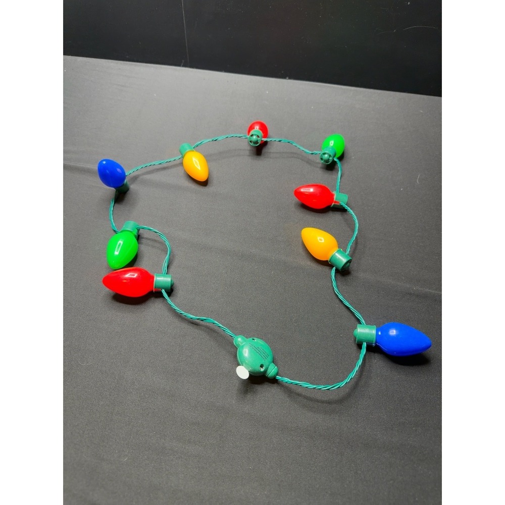 Cool Novelty Products LED Christmas Bulb Light Up Necklace Tested Working